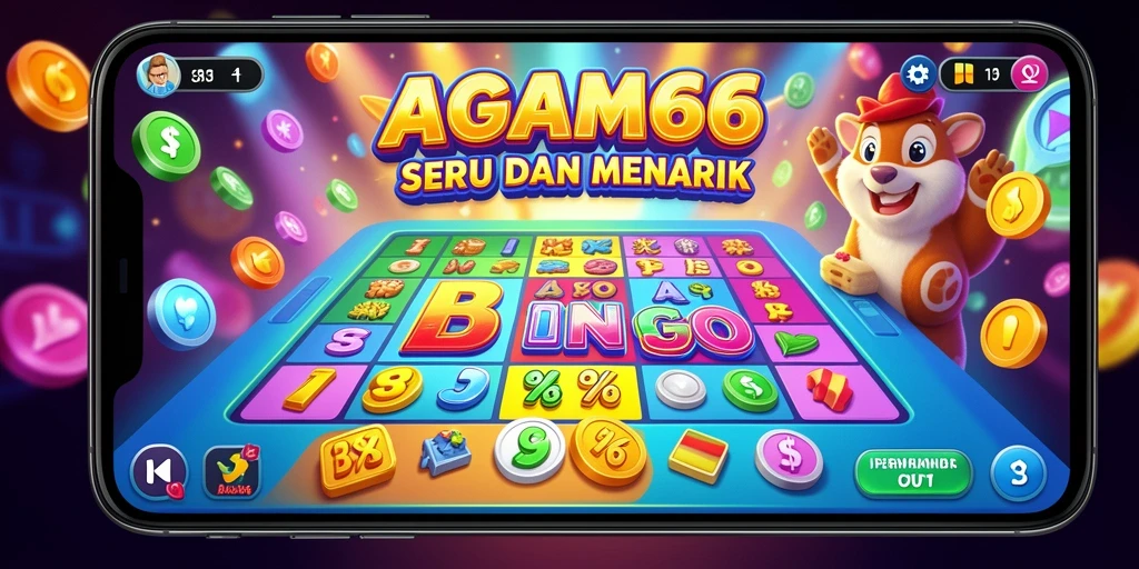 Tampilan seru dalam gameplay Bingo AGAM66 dengan teman-teman.
