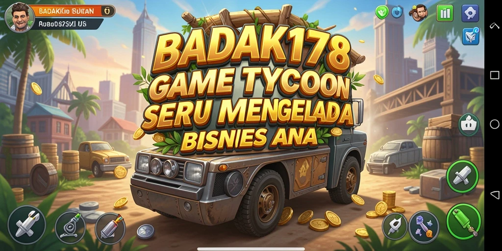 Tampilan gameplay BADAK178 yang menarik dalam mengelola bisnis Tycoon.