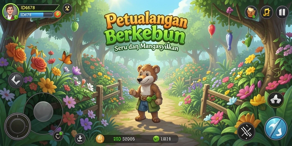 Tampilan gameplay ID678 yang memukau dan interaktif dalam berkebun.