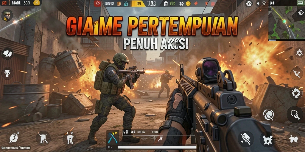 Tampilan mendebarkan dari gameplay MADU303 yang penuh aksi.