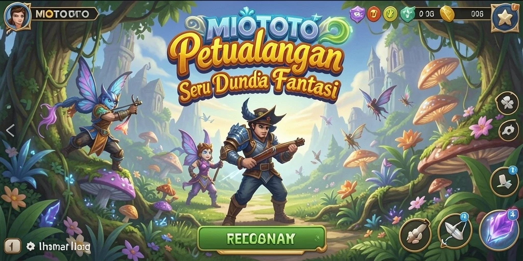 Tangkapan layar utama yang memperlihatkan gameplay seru dalam petualangan.