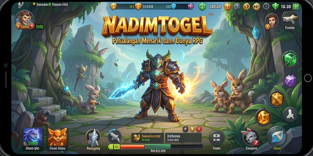 Tangkapan layar menampilkan aksi seru dalam gameplay NADIMTOGEL.