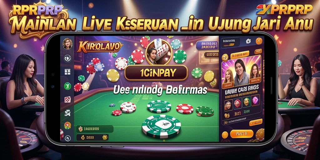 Tampilan menakjubkan RPRPRP saat bermain Live Casino.
