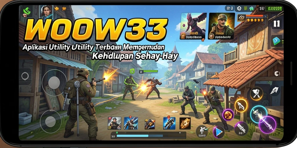 Screenshot utama WOW33 menampilkan fitur-fitur Utility yang menarik.